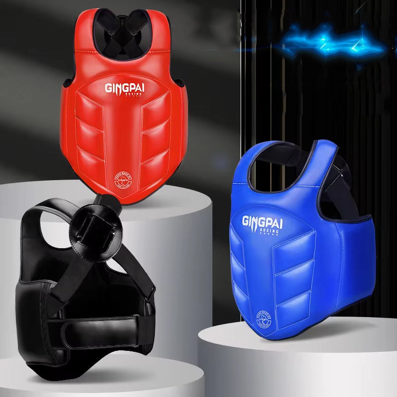 Premium Boxing Chest Guard – Reversible Rib Shield Protector for MMA, Taekwondo, Kickboxing & Martial Arts – Body Vest for Training, Target Practice, and Sanda